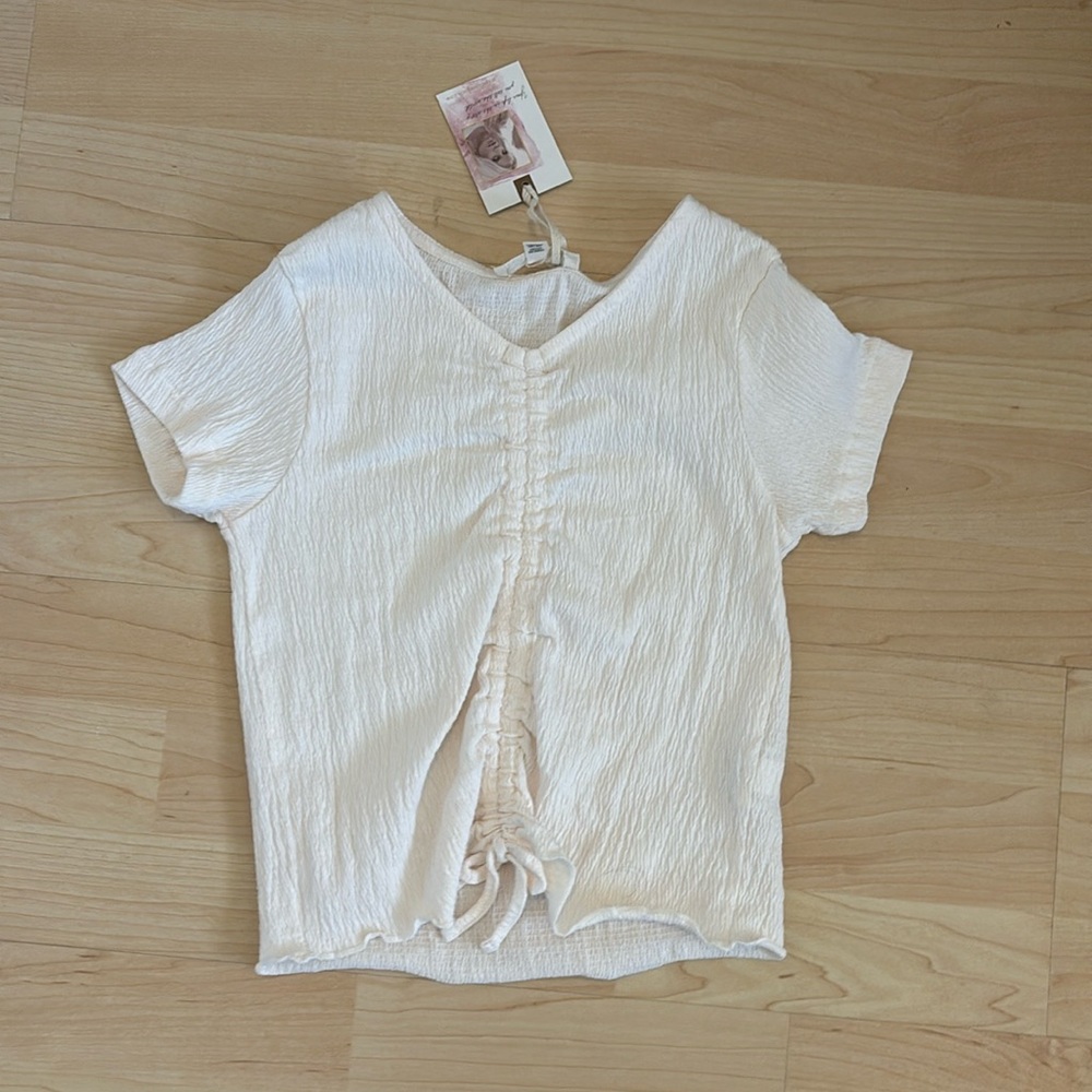 Girls scrunch top